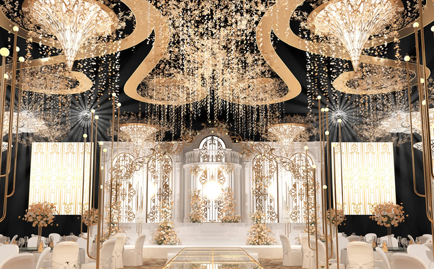 布尔津花木兰喜事汇金色大厅效果展示